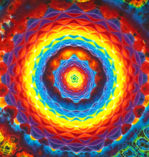 Load image into Gallery viewer, Size XL Hybrid Mandala with Micro Geode Background
