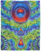 Load image into Gallery viewer, PRINTED TIEDYE - Cosmic Drip Printed Cozy Plush Fleece Blanket - 60x80
